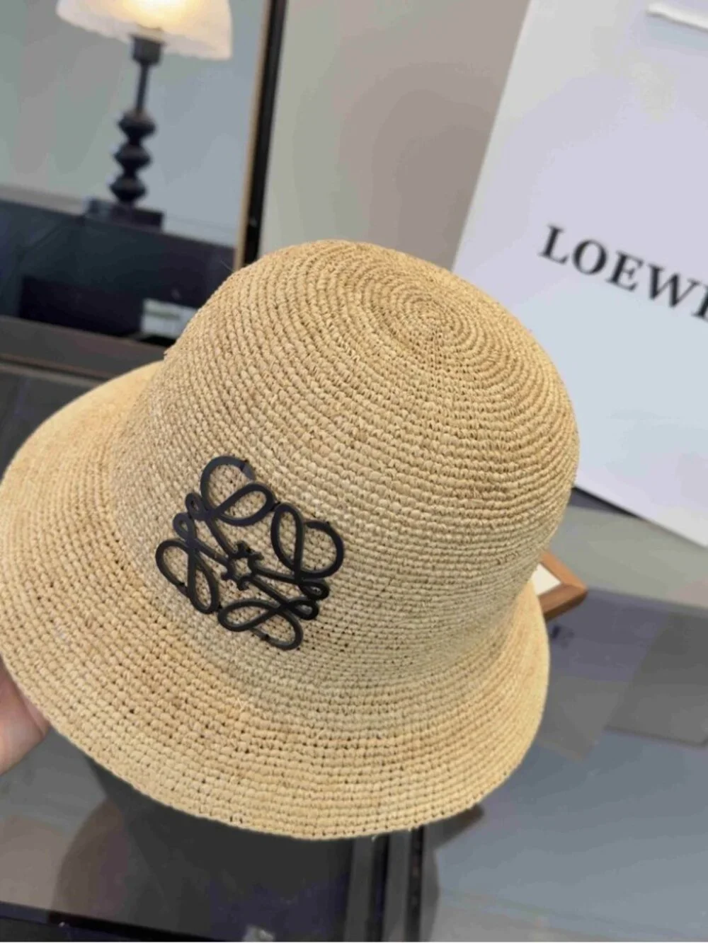 🌟Loewe Women's Straw Bucket Hat - Picture 2 of 5